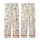 Vintage Botanical Creamy Muted Floral & Berry Hand-Drawn Design Kid Satin Pajamas Set - 3