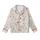 Vintage Botanical Creamy Muted Floral & Berry Hand-Drawn Design Kid Satin Pajamas Set - 2