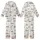 Romantic Soul's Ecru & Black Calligraphy Script: Love, Dream, Cherish Filigree Keepsake Kid Satin Pajamas Set - 1