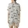 Romantic Soul's Ecru & Black Calligraphy Script: Love, Dream, Cherish Filigree Keepsake Satin Short-Sleeve Pajamas Set - 3