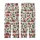 Festive Celebrator's Merry Christmas Text Tree Present Stocking All-Over Pattern Fabric Kid Satin Pajamas Set - 3