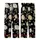 Elegant Floral Embellishment: Peony & Cherry Blossom Motif - Deep Black, Muted Gold & Sage Palette Kid Satin Pajamas Set - 3
