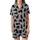 Cat Lover's Minimalist Black Cat Silhouettes Playful Poses Heather Grey Loungewear Satin Short-Sleeve Pajamas Set - 60poYBMBsB