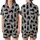 Cat Lover's Minimalist Black Cat Silhouettes Playful Poses Heather Grey Loungewear Satin Short-Sleeve Pajamas Set - hG01zLhSF8
