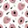 Women's Hand-Drawn Abstract Soft Pink Petal & Bold Black Botanical Outline Motif Satin Short-Sleeve Pajamas Set - 4