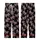 Chic Style Pink Plaid Bows Seamless Pattern on Black Customizable Item Satin Short-Sleeve Pajamas Set - PHi3556h5f