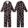 Chic Style Pink Plaid Bows Seamless Pattern on Black Customizable Item Satin Short-Sleeve Pajamas Set - xmtGWIYIuu