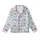 Cat Lover's Pastel Cartoon Cats: Winking Curious Kitten Print Design Satin Short-Sleeve Pajamas Set - wm8pzr8VNk
