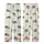 Dog Lover Dreamy Sleep Set: Sleepy Dachshund Beagle Pattern, Creamy Blue Stripes Kid Satin Pajamas Set - 3