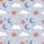 Dreamer's Gentle Slumber: Whimsical Cloud Moon Star Fox Bear Design - Soft Pastel Imagery Satin Short-Sleeve Pajamas Set - 4