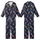 Giraffe Enthusiast's Charming Rusty Orange Brown Irregular Spot Giraffe Deep Navy Fabric Design Kid Satin Pajamas Set - 1
