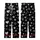 Heart & Paw Fan: Distressed Brush-Stroke Hearts & Paw Prints – Chalky White & Grey Scattered Design Item Kid Satin Pajamas Set - 3