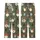 Gnome Coffee Lovers: Whimsical Gnomes & Espresso Beans - Deep Olive Green Cozy Loungewear Piece Kid Satin Pajamas Set - 3