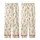 Delicate Wildflower Motif: Hand-Drawn Daisy Blossoms, Creamy Goldenrod & Dark Brown Kid Satin Pajamas Set - 3