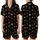 Empowered Queen Regal Gold Bronze Crown Tapestry Wearable Art Satin Short-Sleeve Pajamas Set - 1
