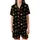 Empowered Queen Regal Gold Bronze Crown Tapestry Wearable Art Satin Short-Sleeve Pajamas Set - 2
