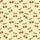 Women's Bright Red Cherry Clusters with Green Stems & Leaves – Whimsical Yellow Pattern – Comfort Loungewear Kid Satin Pajamas Set - 4
