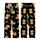 Golden Retriever Lover: Playful Puppies, Rosy Cheeks, Red Hearts & Bones Pattern - Black Background Kid Satin Pajamas Set - 3