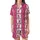 Playful Soul's Loungewear: Vibrant Pink Plaid, Cartoon Bears with Cream Snouts & Hearts Satin Short-Sleeve Pajamas Set - eYuzhj0AmI