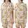Gentle Baby Giraffe Sleep Set: Red-Brown Spot & Pink Flower Pattern with 'Sleep Early' Text Satin Short-Sleeve Pajamas Set - 1