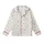Minimalist Style Cream Muted Earth Tone Scattered Organic Shapes - Gentle Aesthetic Art Kid Satin Pajamas Set - 2