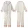 Minimalist Style Cream Muted Earth Tone Scattered Organic Shapes - Gentle Aesthetic Art Kid Satin Pajamas Set - 1