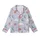 Dreamer's Gentle Slumber: Whimsical Cloud Moon Star Fox Bear Design - Soft Pastel Imagery Kid Satin Pajamas Set - 2