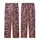 Elegant Wearer: Deep Maroon Black Squares Rectangles Pattern - Crisp White Border Design Kid Satin Pajamas Set - 3