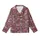 Elegant Wearer: Deep Maroon Black Squares Rectangles Pattern - Crisp White Border Design Kid Satin Pajamas Set - 2