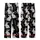 Rabbit Enthusiast's Hyperrealistic Fluffy Grey Bunnies White Flowers Black Foliage Design Kid Satin Pajamas Set - 6rtADgZG5W