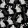 Rabbit Enthusiast's Hyperrealistic Fluffy Grey Bunnies White Flowers Black Foliage Design Kid Satin Pajamas Set - 4