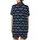 Weekend Enthusiast's Navy Relax Enjoy Typographic Word Print Casual Piece Satin Short-Sleeve Pajamas Set - 3