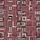 Elegant Wearer: Deep Maroon Black Squares Rectangles Pattern - Crisp White Border Design Satin Short-Sleeve Pajamas Set - 4
