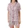 Cherry Blossom Butterfly Delicate White Pink Fuchsia Floral Scatter Design Kid Satin Pajamas Set - 2
