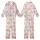 Nature Lover's Soft Pink Gray Minimalist Mountain & Pine Pattern, 'THE GREAT OUTDOORS' Text Top Kid Satin Pajamas Set - 1