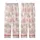 Nature Lover's Soft Pink Gray Minimalist Mountain & Pine Pattern, 'THE GREAT OUTDOORS' Text Top Kid Satin Pajamas Set - 3