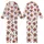 Vibrant Spirit's Fuchsia Orange Turquoise Sacred Hearts & Eye Folk Pattern Garment Kid Satin Pajamas Set - 1