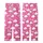 Cozy Dreamer's Hot Pink White Whimsical Sleep Eyelashes Star Cloud Pattern Sleep Set Kid Satin Pajamas Set - 3