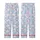 Serene Organic Swirls: Pale Sky Blue Muted Pink Paisley Dots Custom Design Kid Satin Pajamas Set - 3