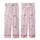Cherry Blossom Butterfly Delicate White Pink Fuchsia Floral Scatter Design Kid Satin Pajamas Set - 3