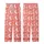 Dreamy Celestial: White Moon & Fuchsia Eyelash Star Motif on Soft Coral Pink Garment Kid Satin Pajamas Set - 3