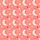 Dreamy Celestial: White Moon & Fuchsia Eyelash Star Motif on Soft Coral Pink Garment Kid Satin Pajamas Set - 4