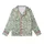 Whimsical Vintage Garden Rabbits: Ditsy Cream Wildflower Sage Pattern - Charming Decor Element Kid Satin Pajamas Set - 2