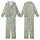 Whimsical Vintage Garden Rabbits: Ditsy Cream Wildflower Sage Pattern - Charming Decor Element Kid Satin Pajamas Set - 1
