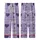 Romantic Lavender Black White Tartan Plaid Script Love Hearts Pattern Design Kid Satin Pajamas Set - 3