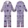 Romantic Lavender Black White Tartan Plaid Script Love Hearts Pattern Design Kid Satin Pajamas Set - 1
