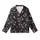 Cute Minimalist Winking Cat Faces with Hearts & Paw Prints Pattern Kid Satin Pajamas Set - oVnto08eh3