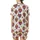 Vibrant Spirit's Fuchsia Orange Turquoise Sacred Hearts & Eye Folk Pattern Garment Satin Short-Sleeve Pajamas Set - 3
