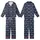 Weekend Enthusiast's Navy Relax Enjoy Typographic Word Print Casual Piece Kid Satin Pajamas Set - 1