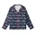 Weekend Enthusiast's Navy Relax Enjoy Typographic Word Print Casual Piece Kid Satin Pajamas Set - 2